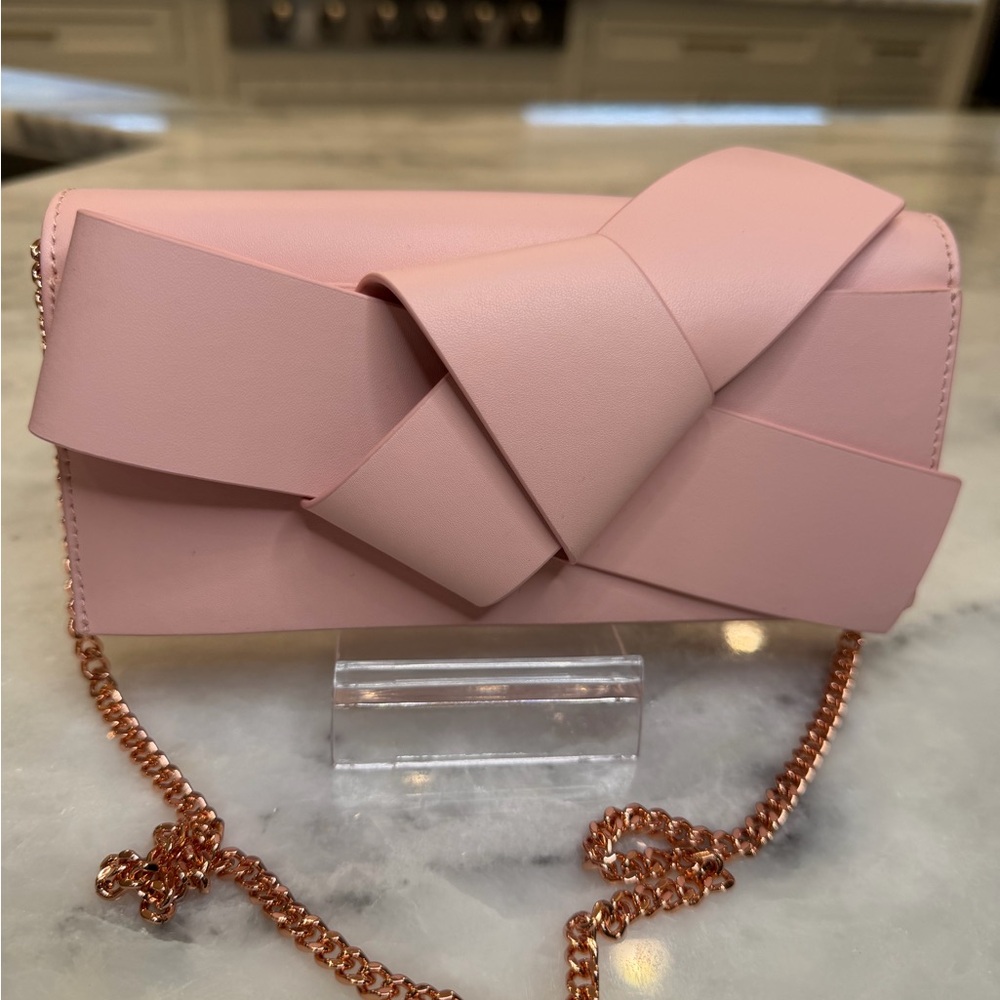 Ted Baker Elegant Pink Bow Clutch
